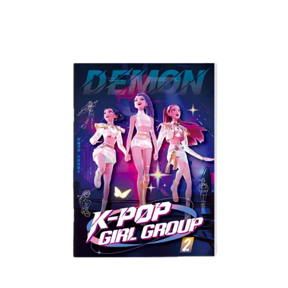 Coloring Book Kpop Demon Hunters Anime Sketches Rumi Mira Zoey Cute Line Drawings Back to School 2025 Gift - Image 27