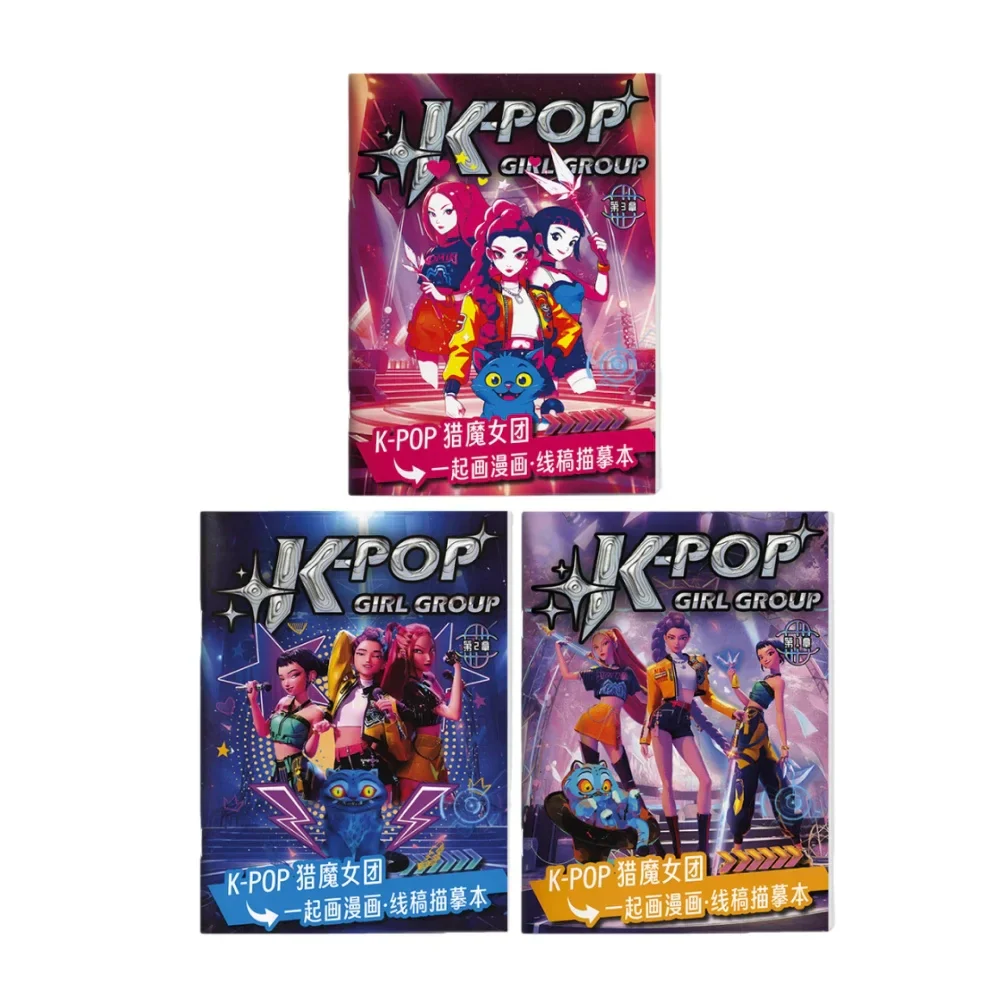 Coloring Book Kpop Demon Hunters Anime Sketches Rumi Mira Zoey Cute Line Drawings Back to School 2025 Gift - Image 28