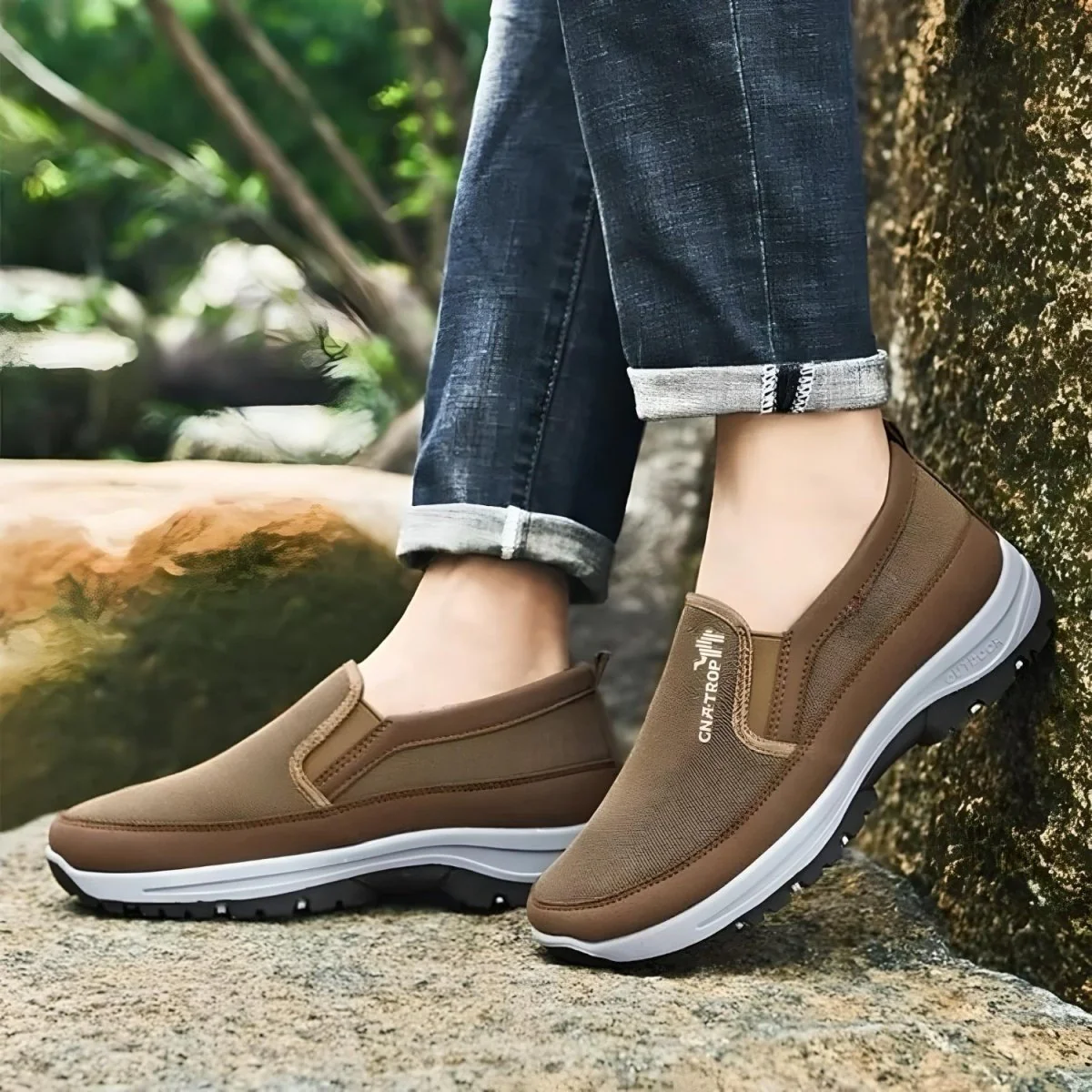 Comfortable Breathable Walking Shoes for Men with Memory Foam Insole, Non-Slip Outsole, Ideal for All-Day Wear - Image 4