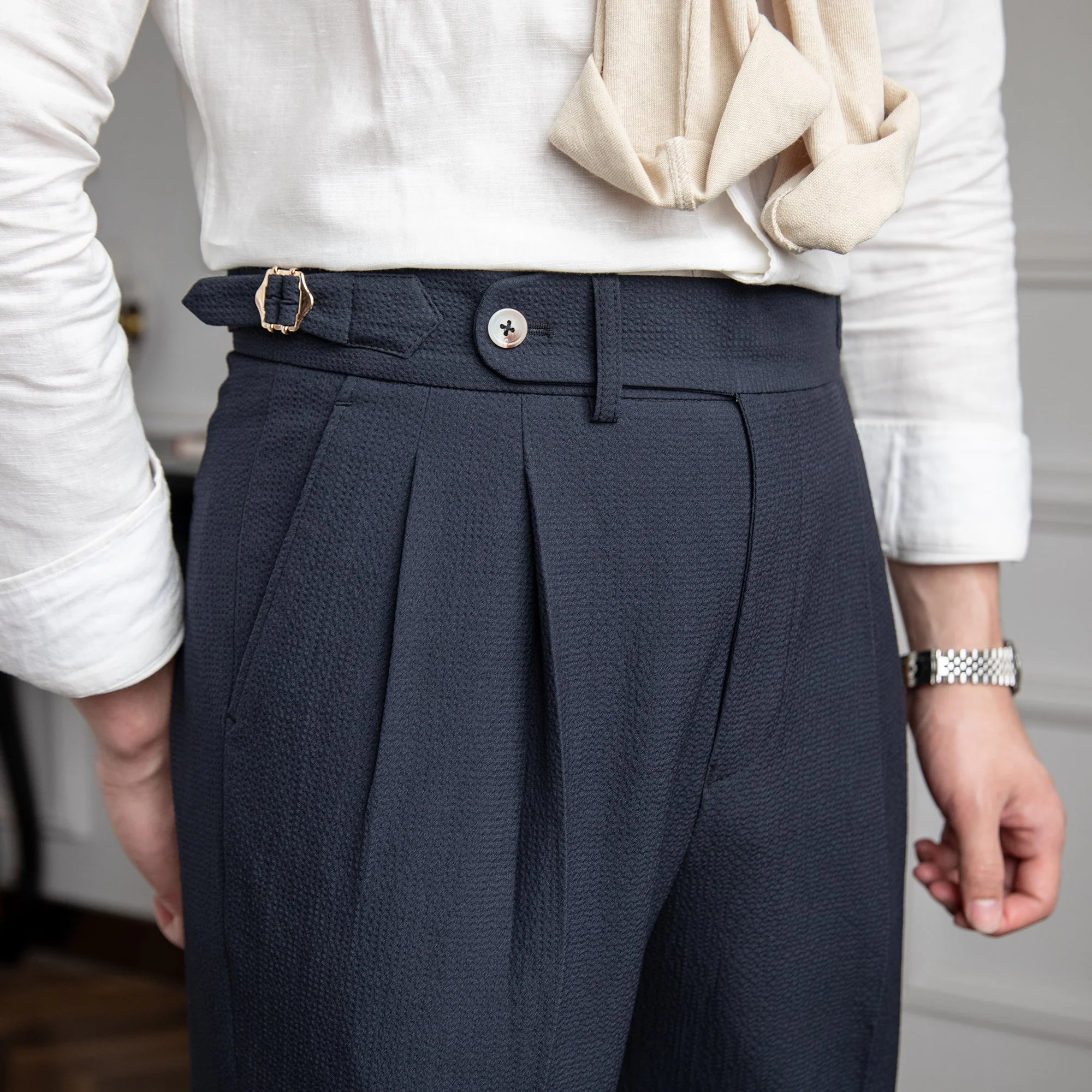 Comfortable men's business trousers – modern fit, soft fabric, for everyday wear
