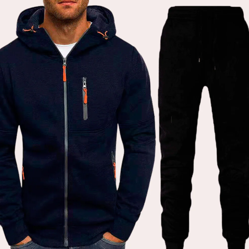 Comfortable men’s hoodie set – casual fit, cotton blend, for everyday wear - Image 3