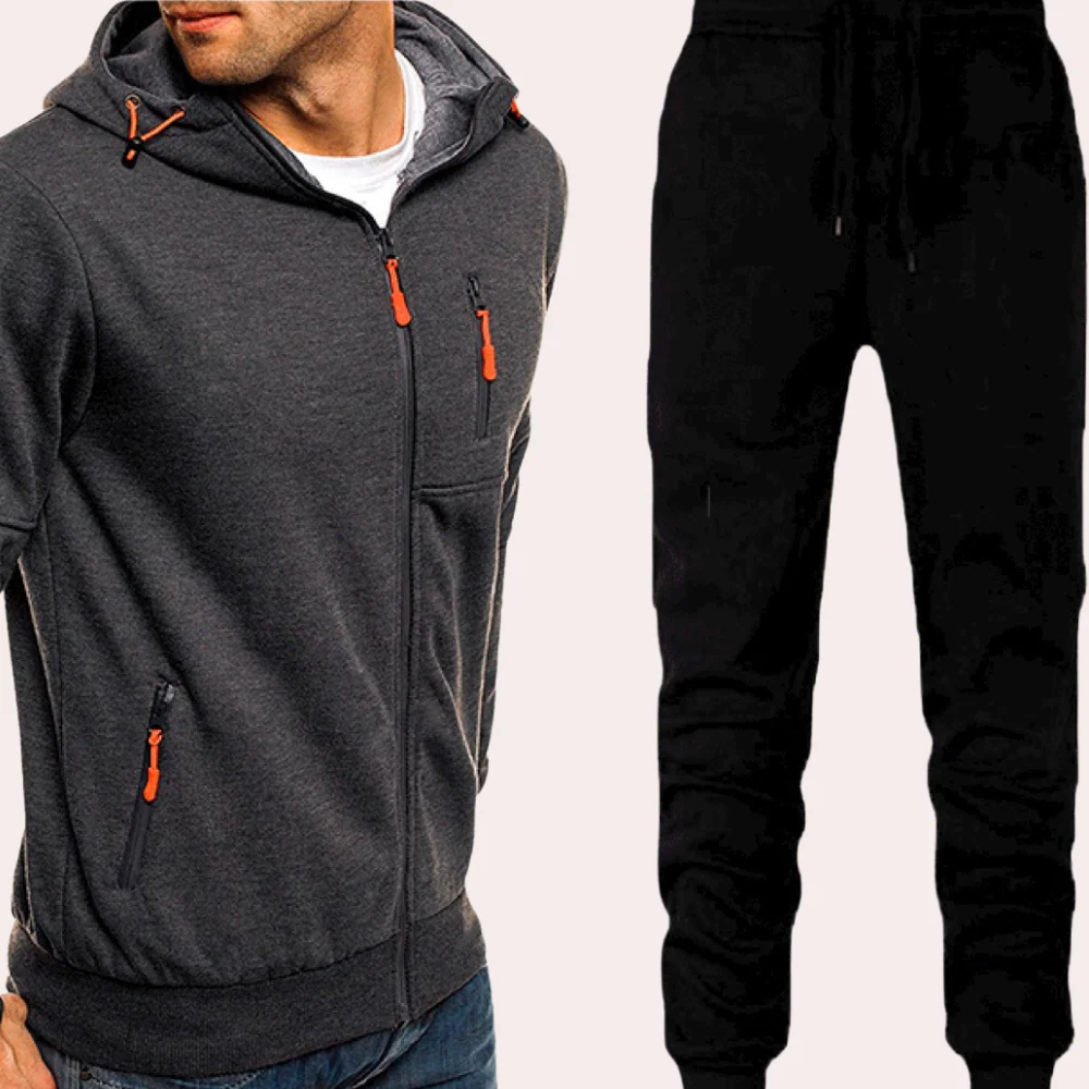 Comfortable men’s hoodie set – casual fit, cotton blend, for everyday wear - Image 4