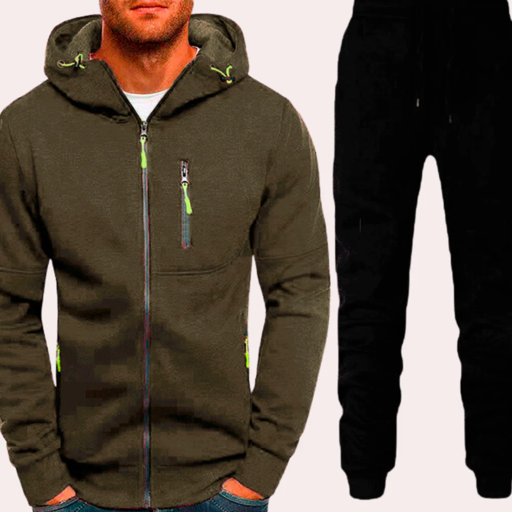 Comfortable men’s hoodie set – casual fit, cotton blend, for everyday wear - Image 5