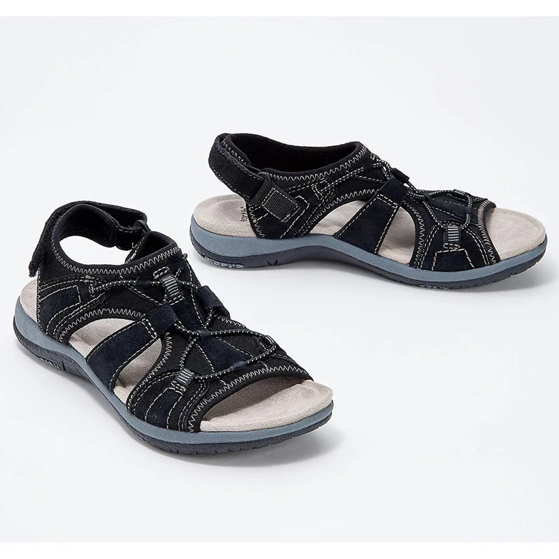 Comfortable Open Toe Sandals for Women with 3-Point Support and Shock Absorption, Ideal for Daily Wear and Pain Relief - Image 11