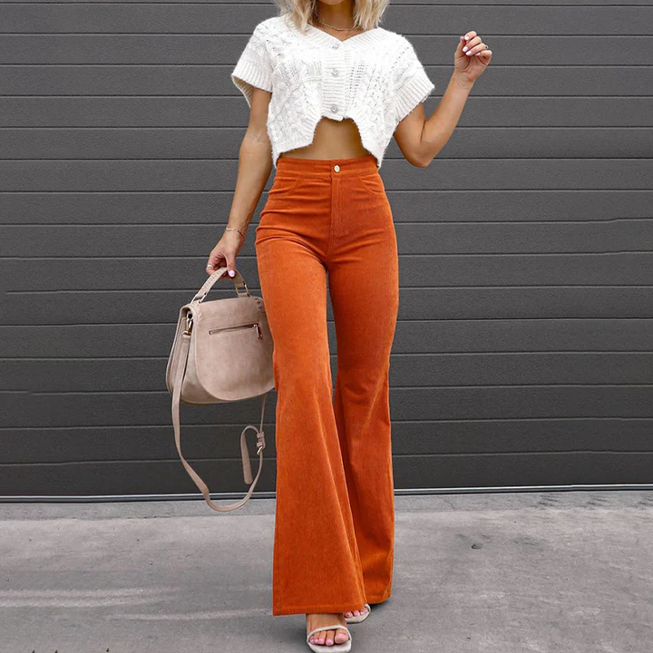 Comfortable women’s flared pants – flattering fit, high-quality fabric, for casual and formal occasions
