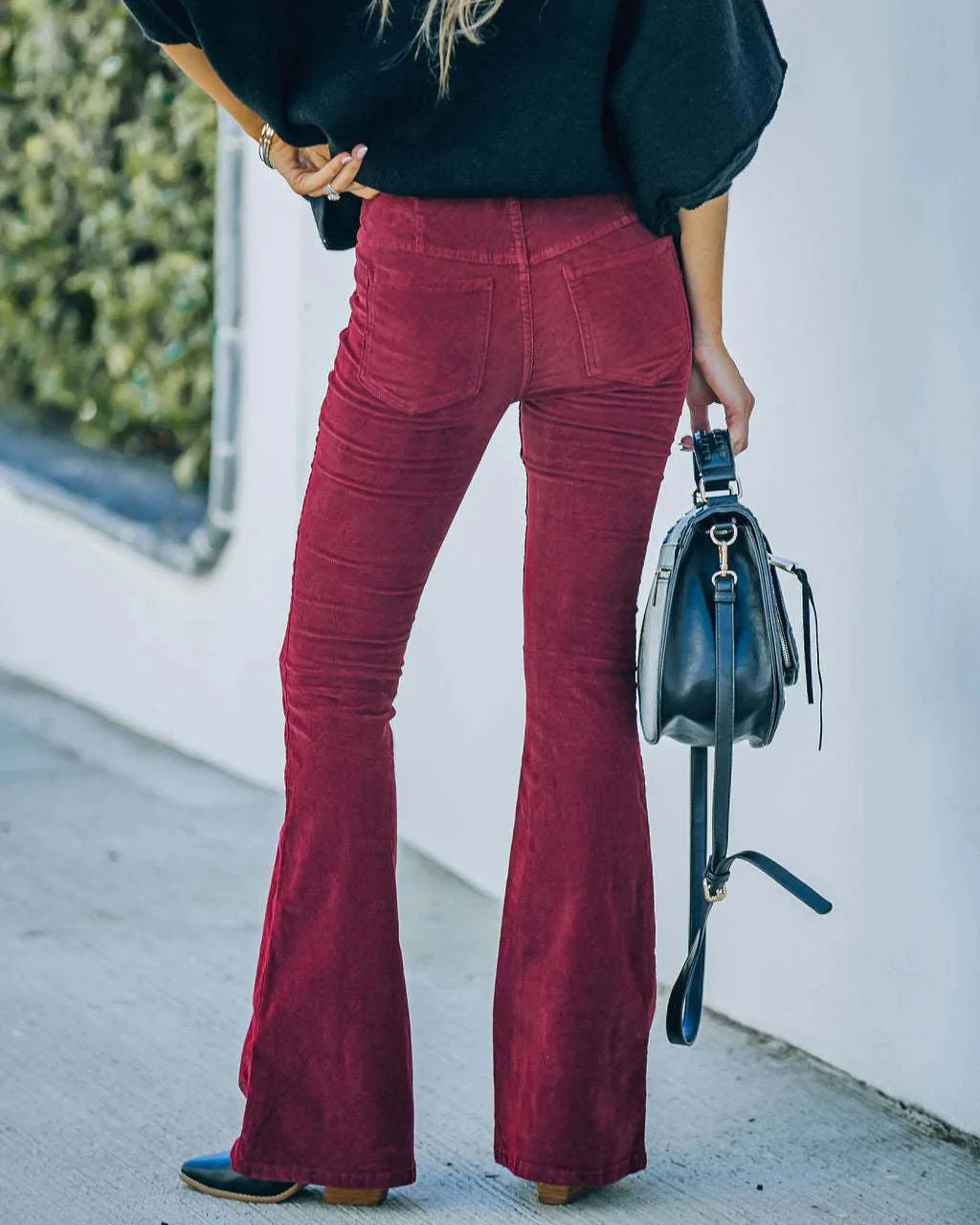 Comfortable women’s flared pants – high-waisted, soft fabric, for summer - Image 5