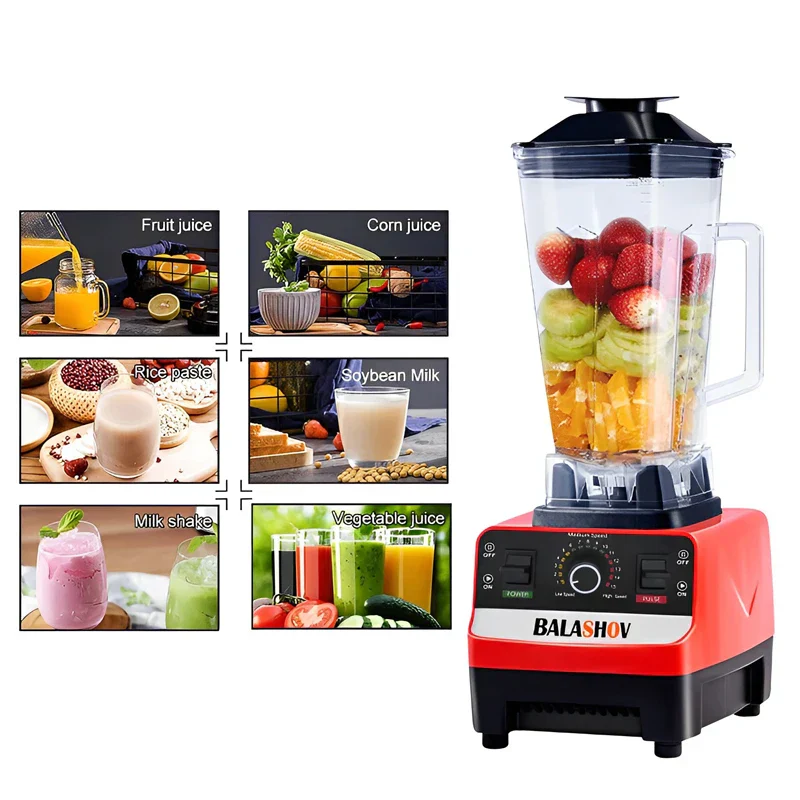 Commercial Blender 2000W Heavy Duty Stationary Mixer Ice Crushing Smoothie Maker Holiday 2025 BPA Free - Image 3