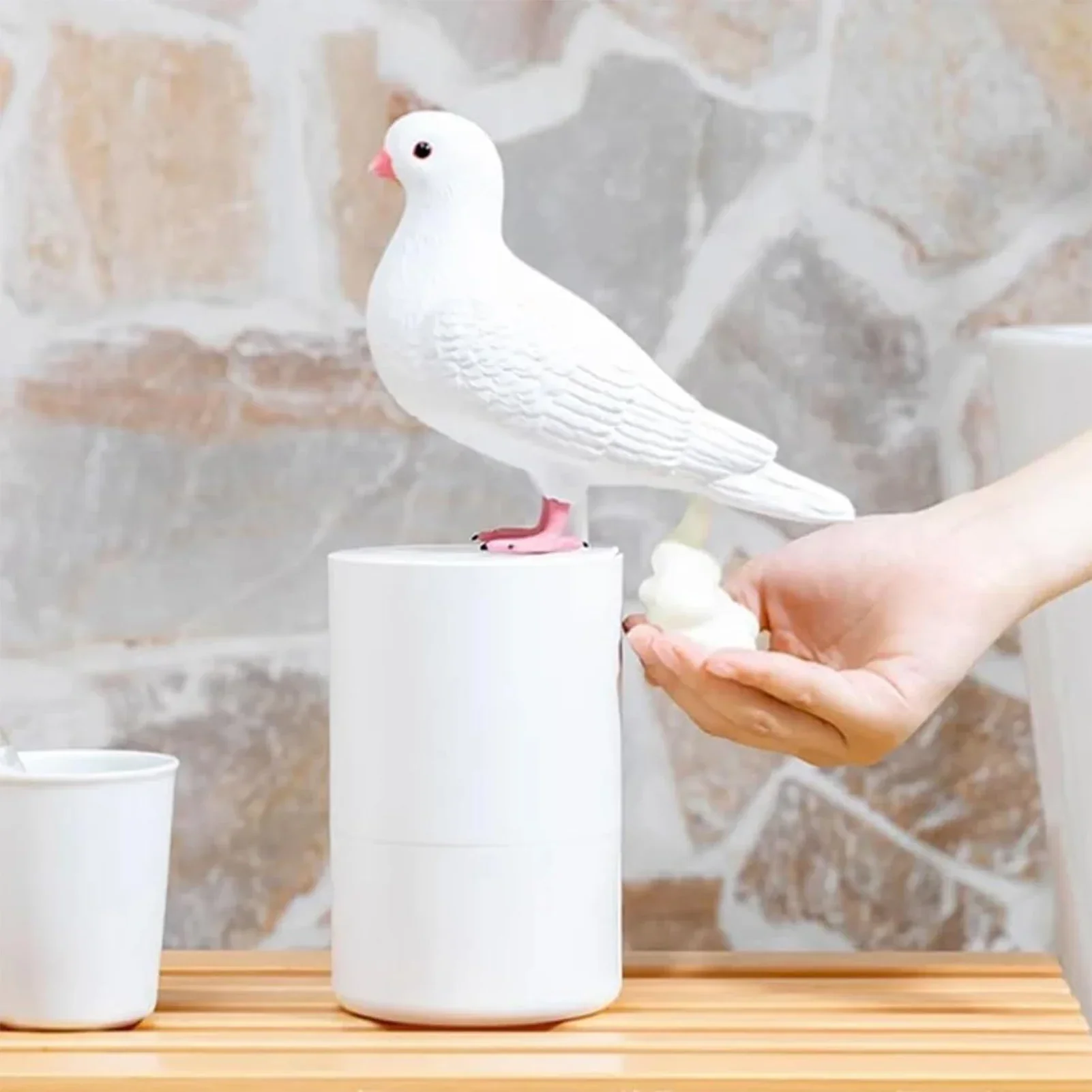 Coo-Coo Pigeon Soap Dispenser - Quirky Kitchen Decor, 10 oz Liquid Soap Pump - Image 9