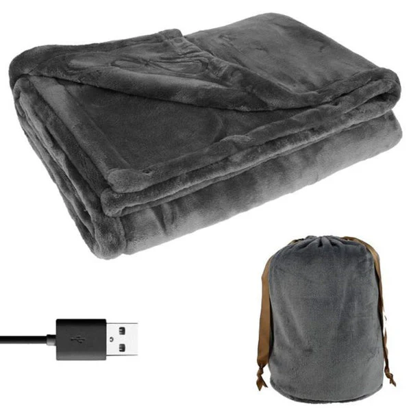 Cordless Electric Heated Blanket USB Powered Soft Flannel Throw 63x33 Inches Cozy Winter 2025 Gift - Image 3