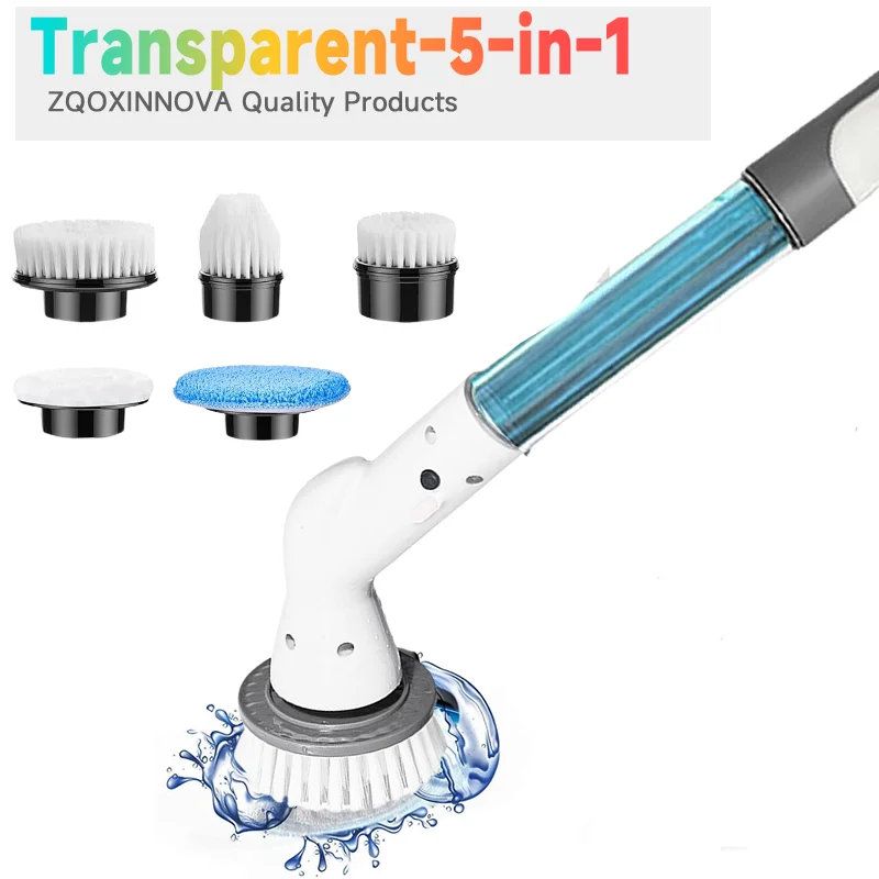Cordless Electric Spin Scrubber 5000mAh Multipurpose Cleaning Brush Fall 2025 Deep Scrub For Bathroom Kitchen - Image 8