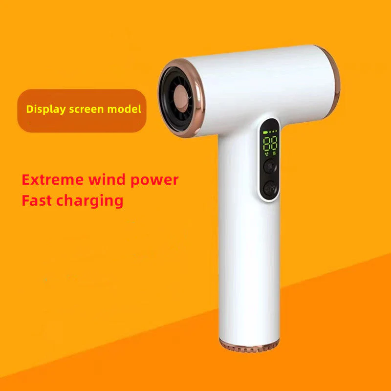 Cordless Hair Dryer USB Chargeable Travel Hair Dryer 30000 RPM Fast Drying Portable Battery Display - Image 5