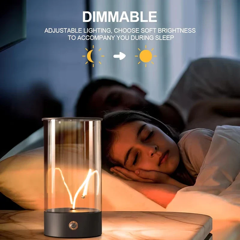 Cordless LED Table Lamp - Rechargeable Magnetic Design, Touch Sensor, Dimmable for Bedroom - Image 4