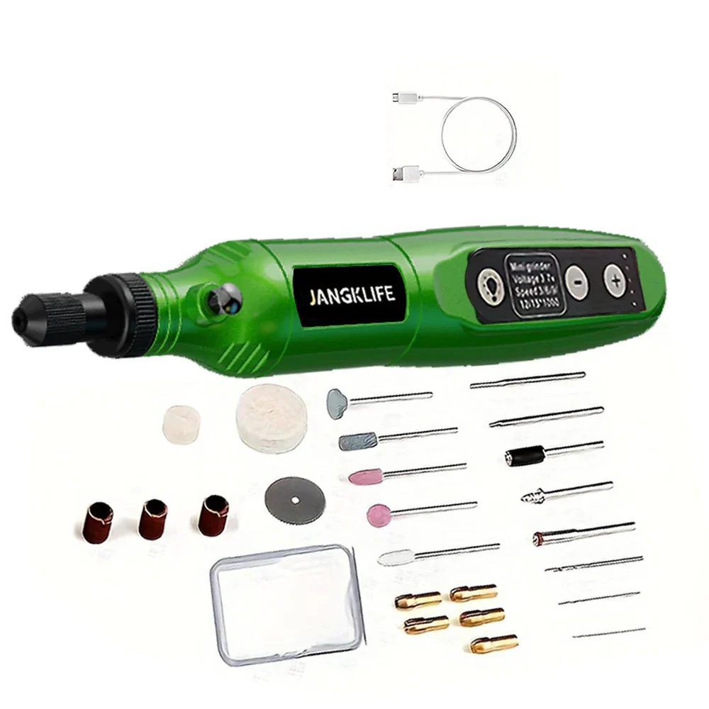 Cordless USB Rotary Tool Kit for Home Tools - Mini Engraving Pen, Wireless Drill for Jewelry & Woodworking - Image 5