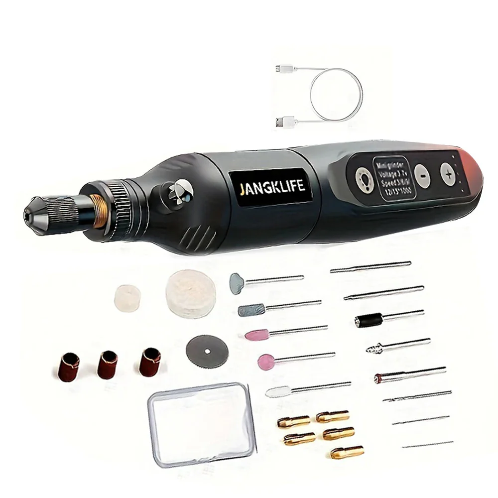 Cordless USB Rotary Tool Kit for Home Tools - Mini Engraving Pen, Wireless Drill for Jewelry & Woodworking - Image 6