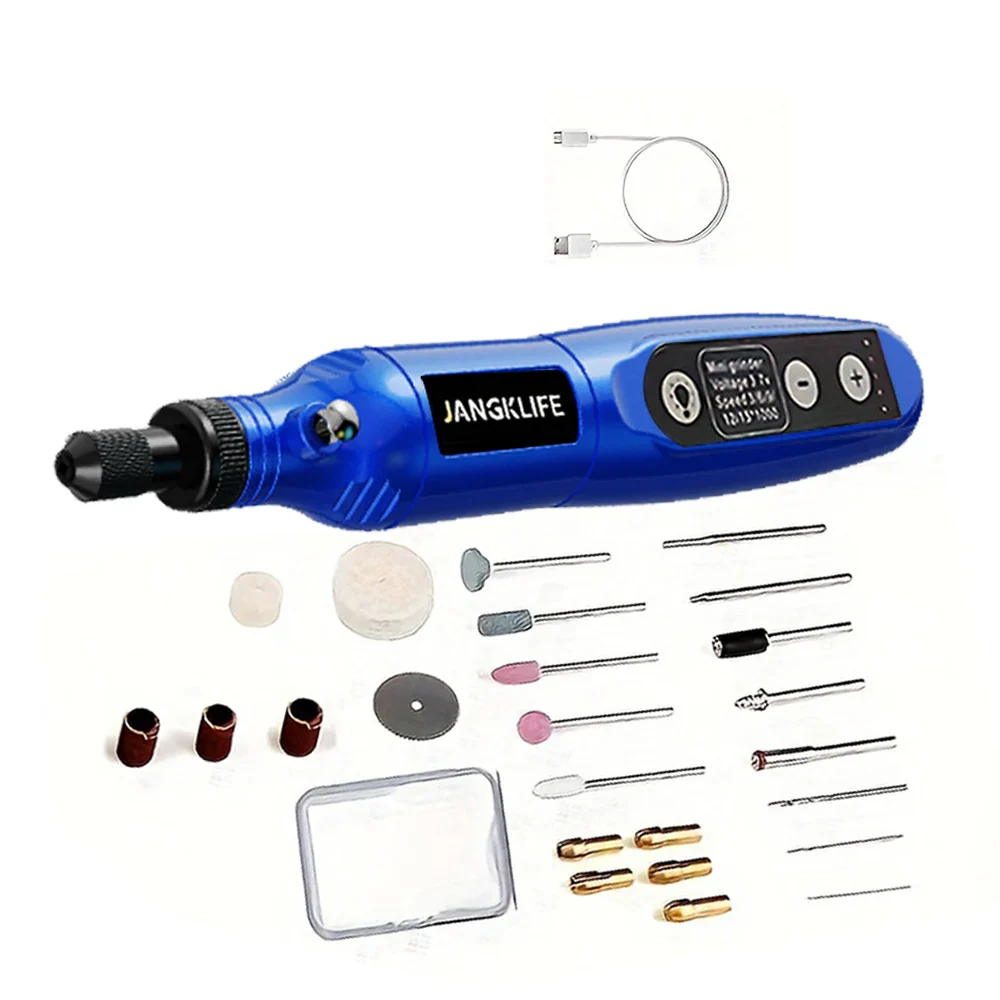 Cordless USB Rotary Tool Kit for Home Tools - Mini Engraving Pen, Wireless Drill for Jewelry & Woodworking - Image 7
