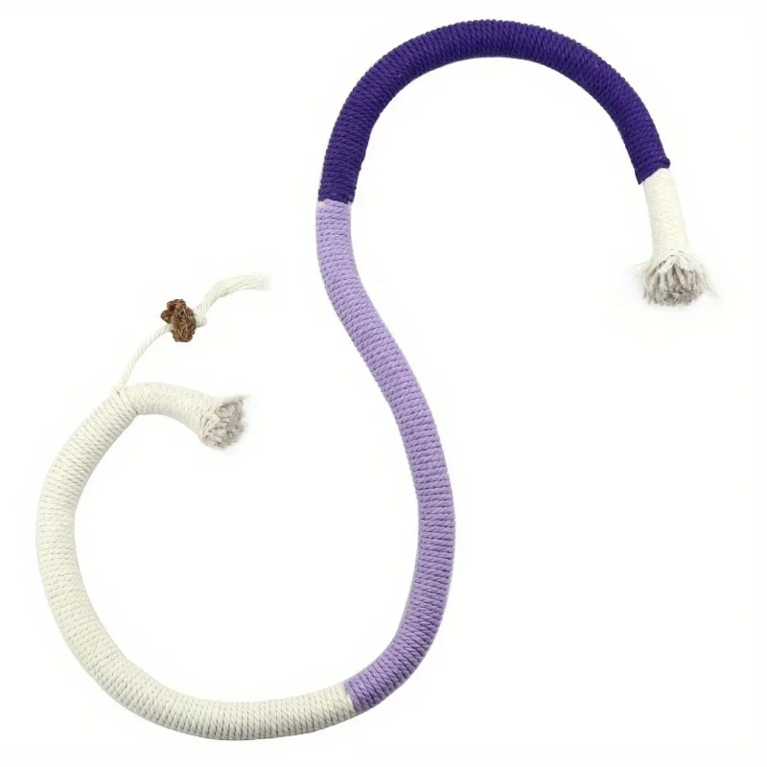 Cotton Cat Chew Toy for Teeth Cleaning - Catnip Rope Teething Toy for Indoor Cats - Image 6