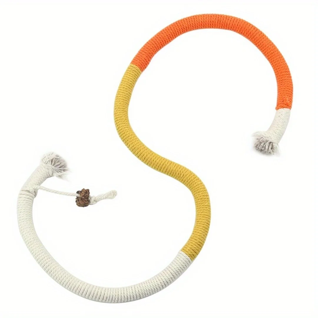 Cotton Cat Chew Toy for Teeth Cleaning - Catnip Rope Teething Toy for Indoor Cats - Image 8