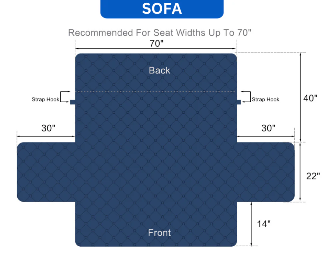 Couch Cover Furniture Protector With Side Pockets And Back Straps Reversible Colors Fall 2025 Pet Friendly - Image 23