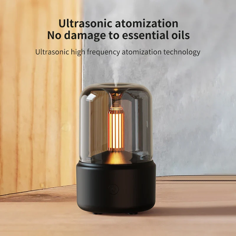 Creative Candlelight Aromatherapy Machine USB Plug-In Desktop Humidifier for Home Ambience - Image 4