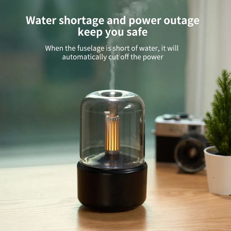 Creative Candlelight Aromatherapy Machine USB Plug-In Desktop Humidifier for Home Ambience - Image 6