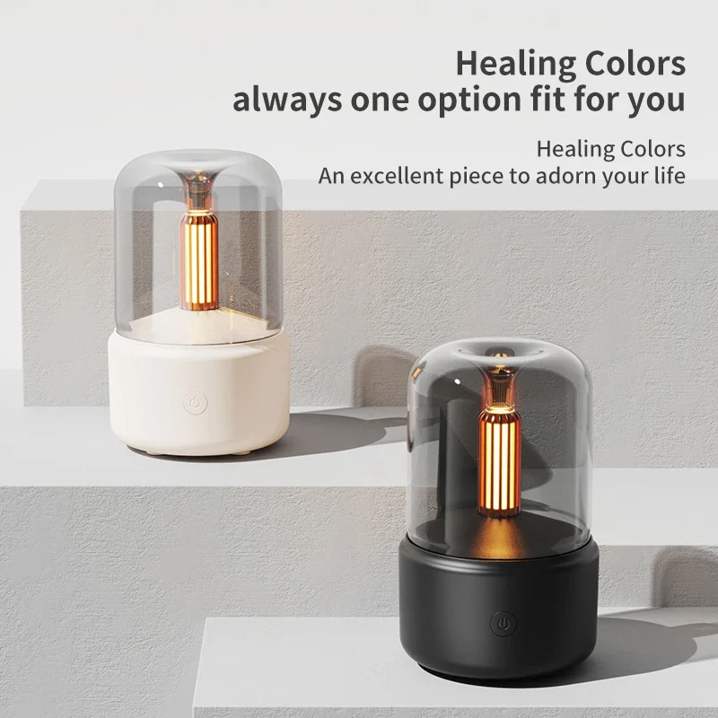 Creative Candlelight Aromatherapy Machine USB Plug-In Desktop Humidifier for Home Ambience - Image 7