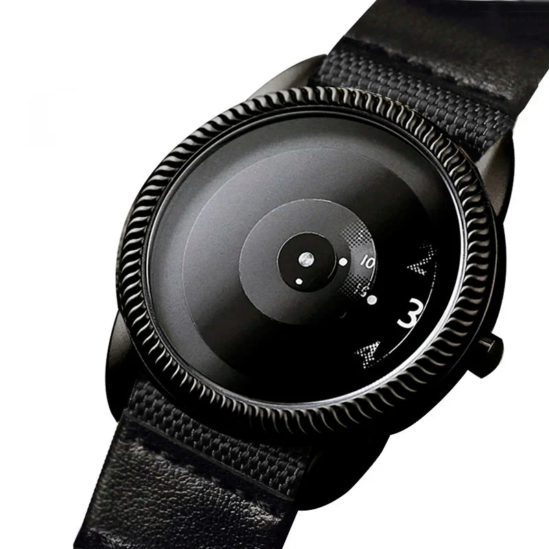 Quartz Handless Watch Canvas Strap Minimalist Style - Image 11