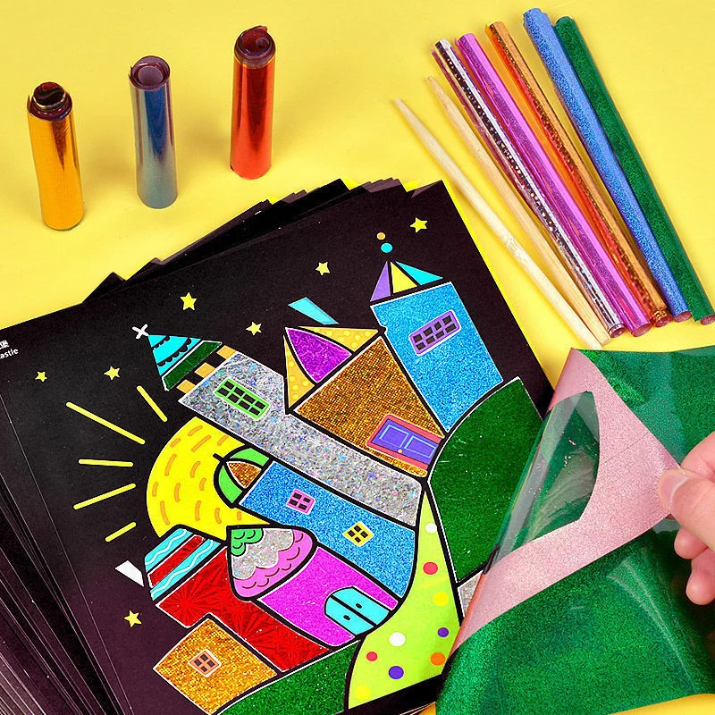 Creative DIY Magic Transfer Painting Craft Kit for Kids - Educational Arts & Crafts Learning Toy, Cartoon Drawing Fun 20x17cm (7.8x6.6 inch) - Image 2
