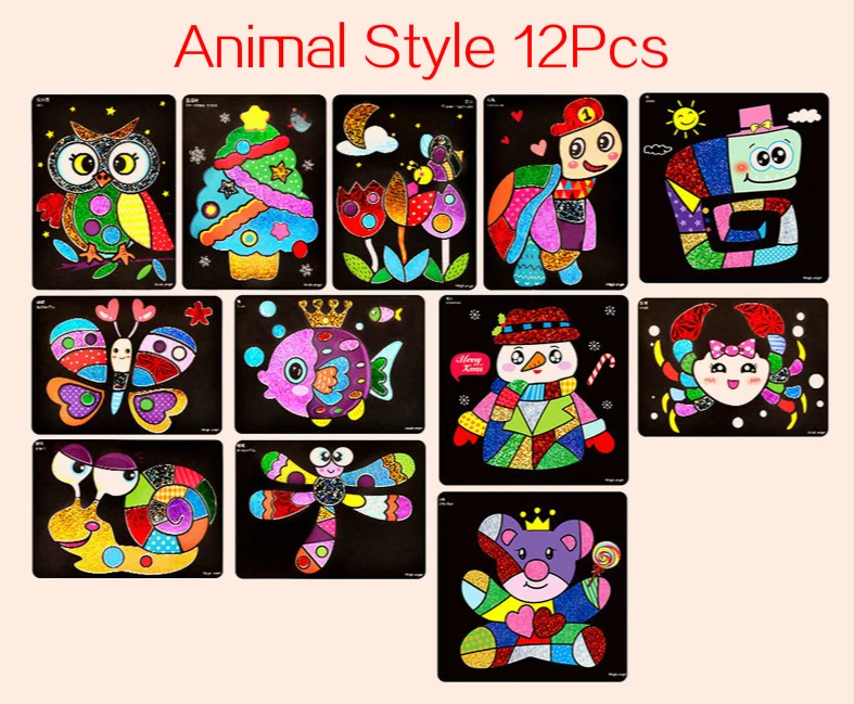 Creative DIY Magic Transfer Painting Craft Kit for Kids - Educational Arts & Crafts Learning Toy, Cartoon Drawing Fun 20x17cm (7.8x6.6 inch) - Image 8