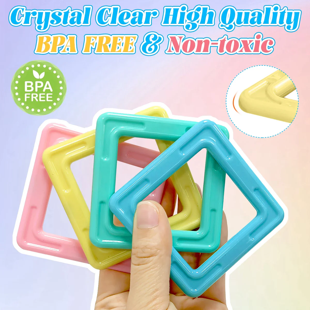 Creative Magnetic Building Tiles Set for Kids - STEM Educational Toy for Boys & Girls, Perfect Gift for Engaging Learning Fun - Image 5
