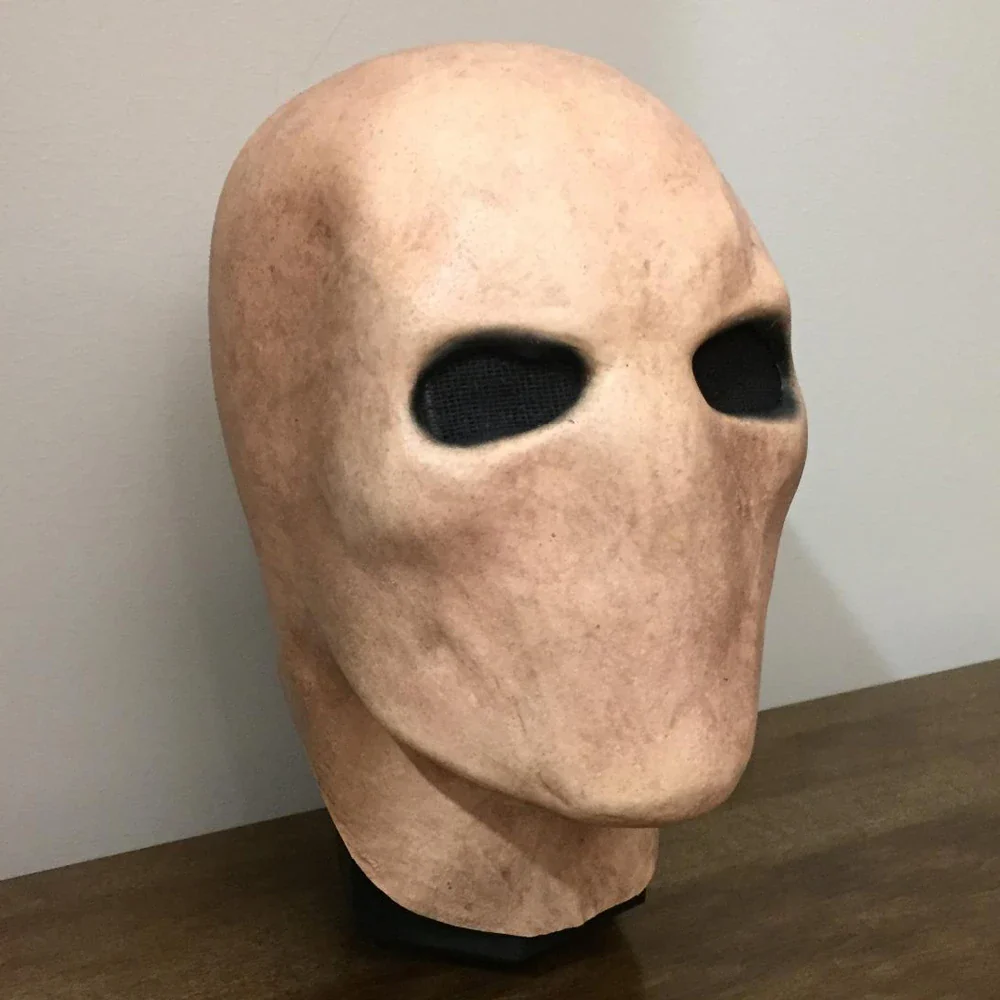 Slenderman Mask Latex Faceless Horror Halloween Costume