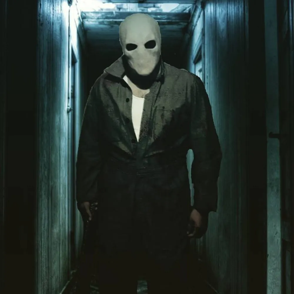 Slenderman Mask Latex Faceless Horror Halloween Costume - Image 7