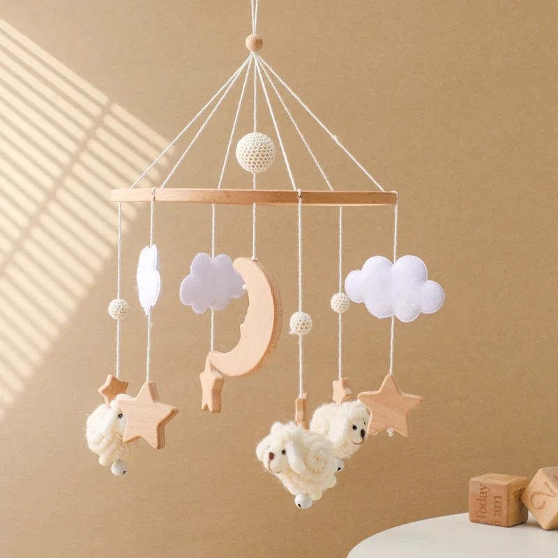 Wooden Felt Animal Crib Mobile With Soothing Calming Music - Image 38
