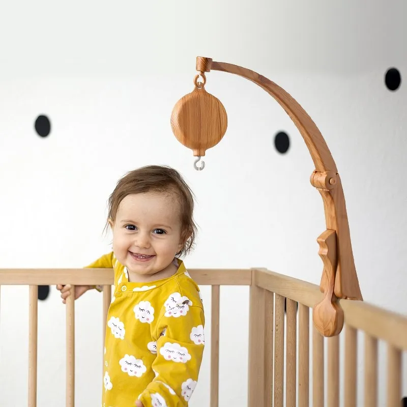 Wooden Felt Animal Crib Mobile With Soothing Calming Music - Image 60