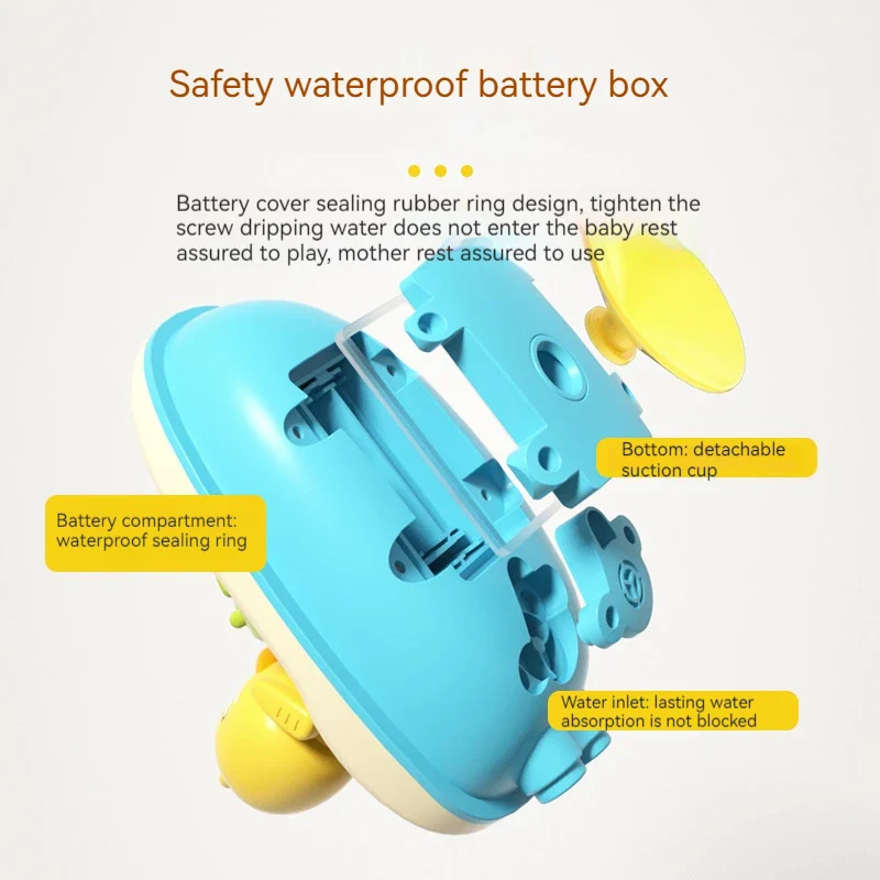 Cute Duck Electric Water Spray Bath Toys for Kids Fun Interactive Bathing Gifts - Image 3