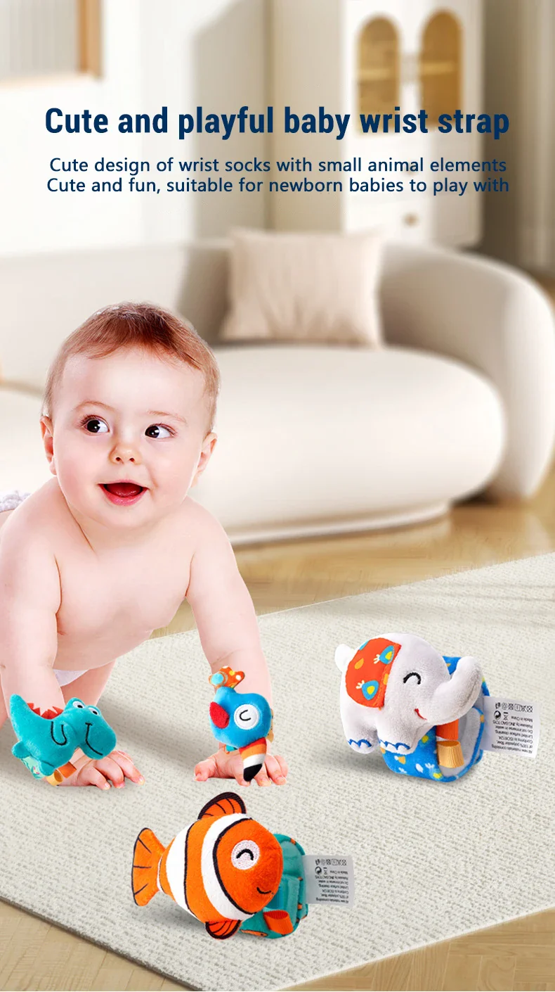 Baby Wrist Rattle Set Newborn Sensory Toys Soothing Gift - Image 7