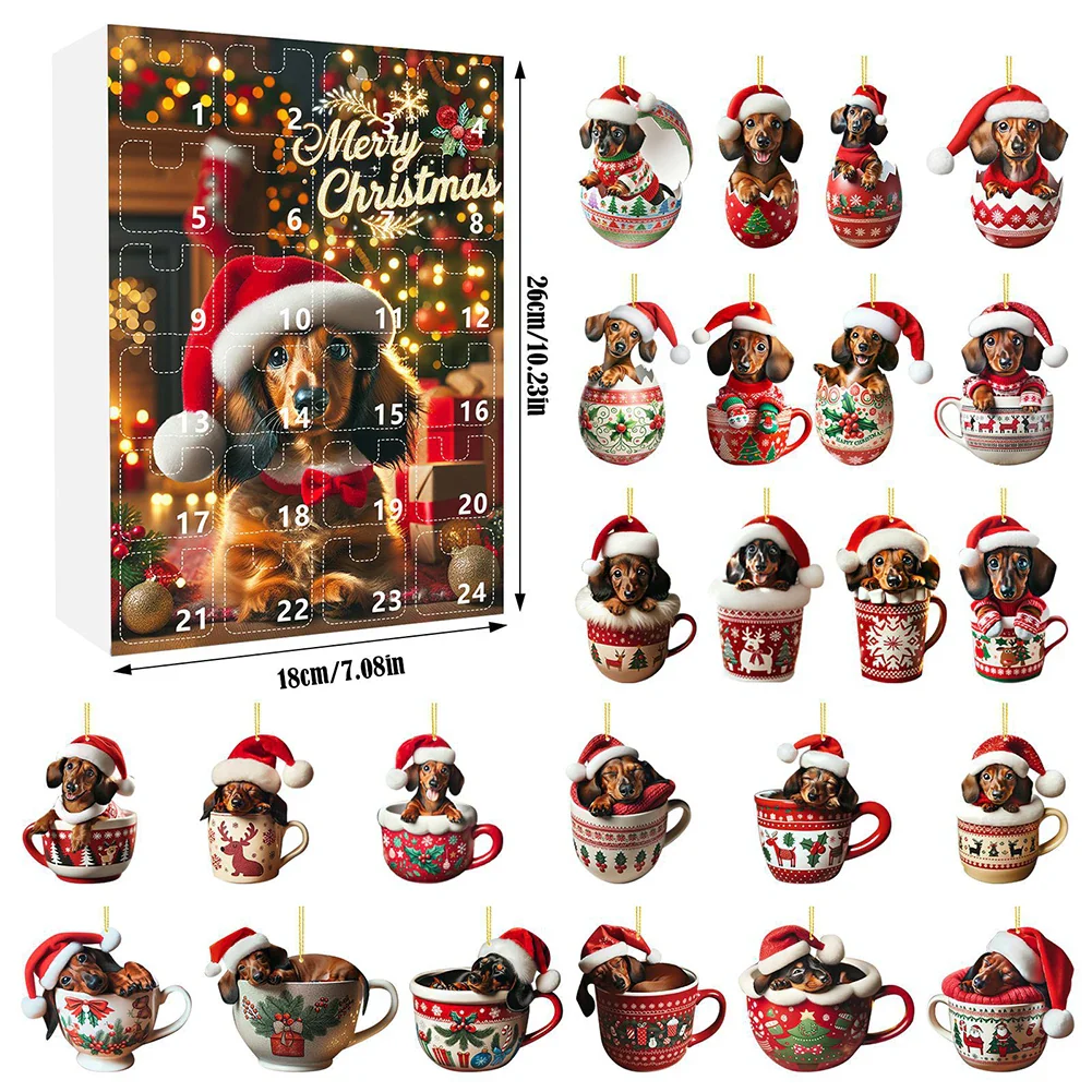 24 Day Advent Calendar With Figure Ornaments - Image 5