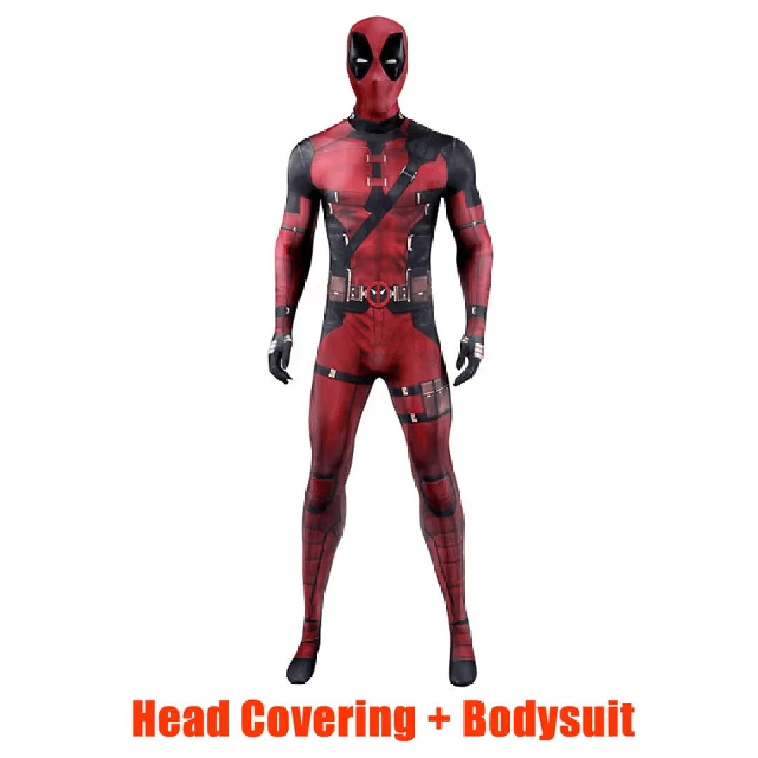 Adult & Kids Deadpool Costume with Mask and Accessories - Marvel Superhero Outfit for Halloween - Image 6