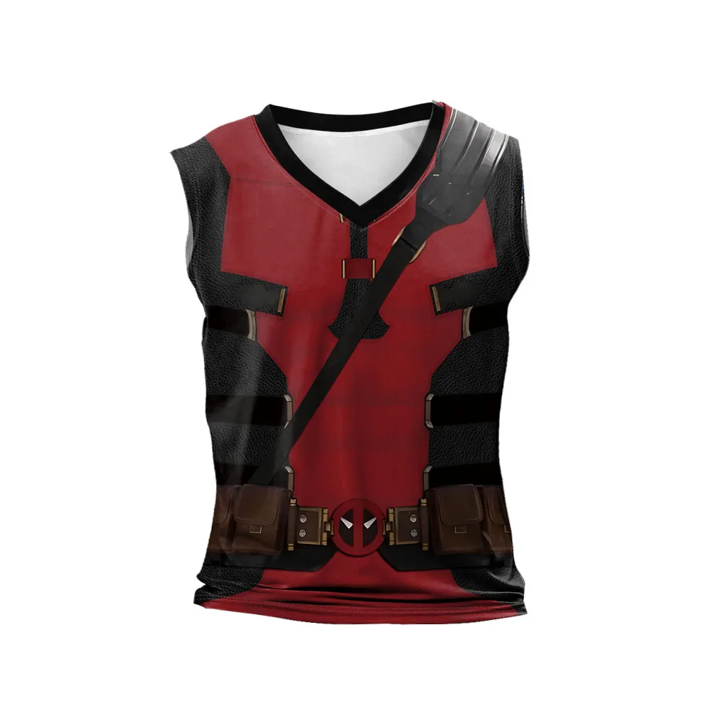 Deadpool & Wolverine Inspired Superhero Compression Tank Top - Perfect for Cosplay - Image 7