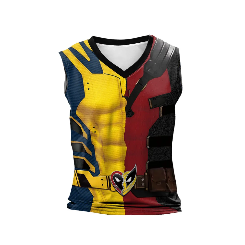 Deadpool & Wolverine Inspired Superhero Compression Tank Top - Perfect for Cosplay - Image 8