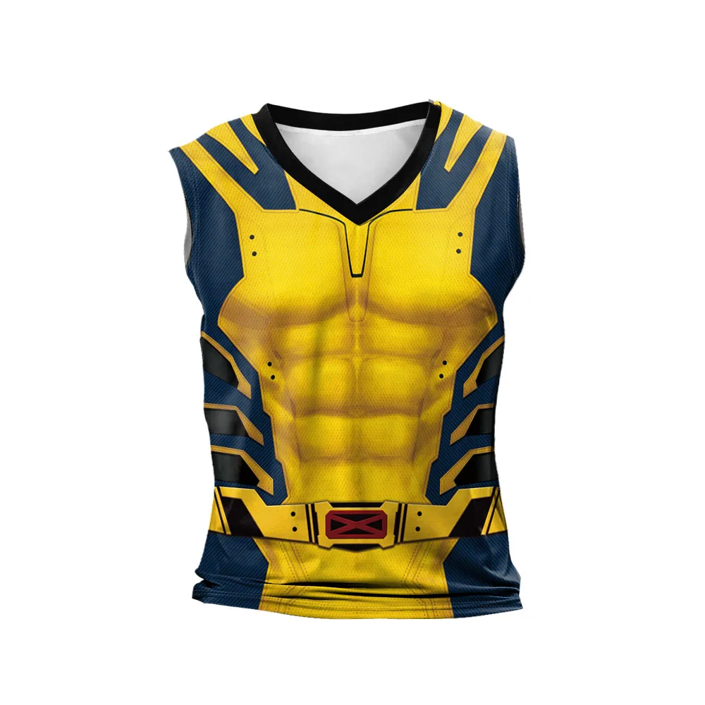 Deadpool & Wolverine Inspired Superhero Compression Tank Top - Perfect for Cosplay - Image 9
