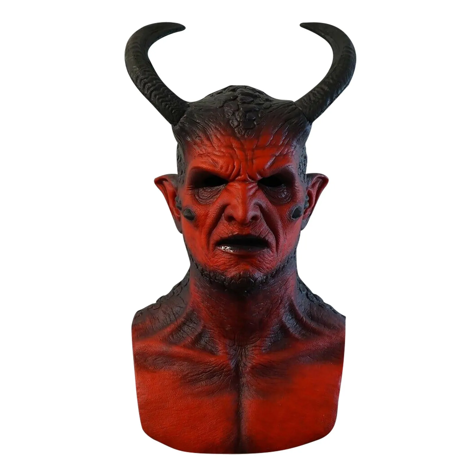 Devil Mask Silicone Full Face Cosplay Halloween 2025 Real - Image 5