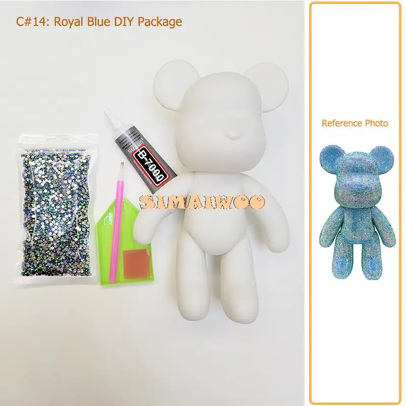 Diamond Painting Kit 5D Full Drill Crystal Bear Doll Christmas 2025 DIY Rhinestone Mosaic Sparkling Home Decor Gift - Image 7