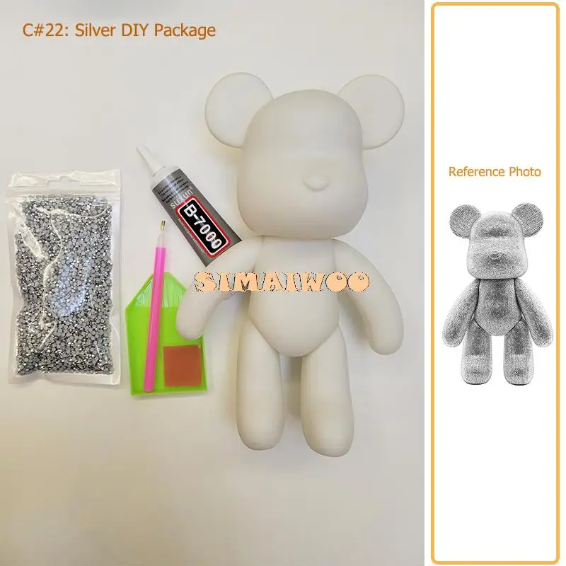 Diamond Painting Kit 5D Full Drill Crystal Bear Doll Christmas 2025 DIY Rhinestone Mosaic Sparkling Home Decor Gift - Image 9