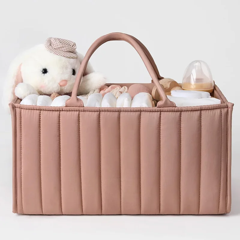 Diaper Organizer Portable Foldable Caddy Tote Fall 2025 High Capacity No Zipper Quick Access Baby Care - Image 8
