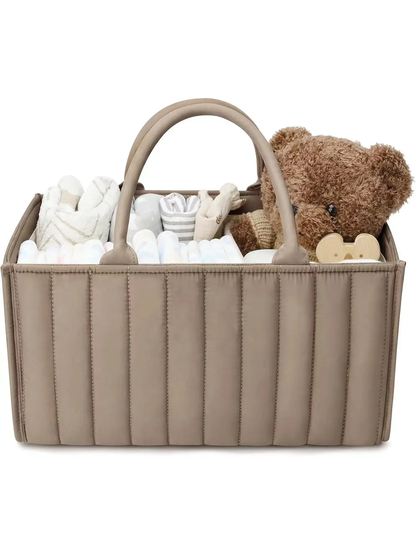 Diaper Organizer Portable Foldable Caddy Tote Fall 2025 High Capacity No Zipper Quick Access Baby Care - Image 9