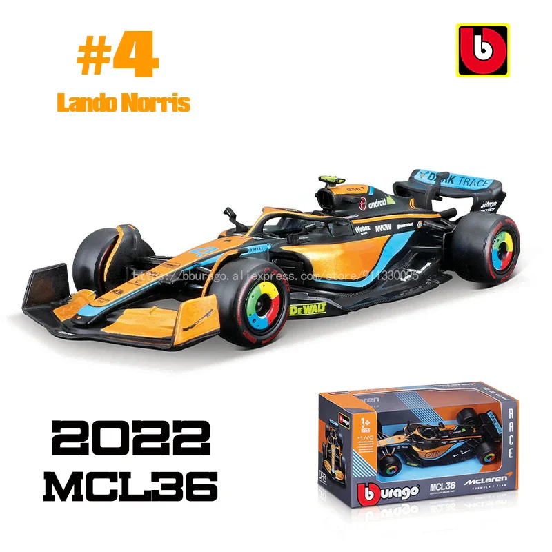 Die-Cast Car 1:43 Scale Formula One MCL60 Replica 2023 Collectible Display Model Fall 2025 Gift - Image 14
