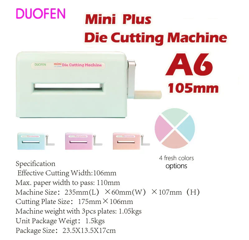 Die Cutting Machine A6 105mm Mini Embossing Tool Crafts - Image 5