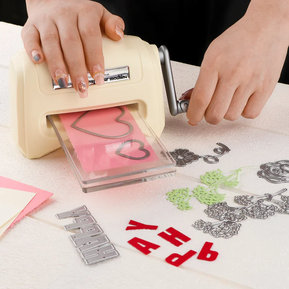 Die Cutting Machine Mini Manual Hand Crank Craft Tool - Image 11