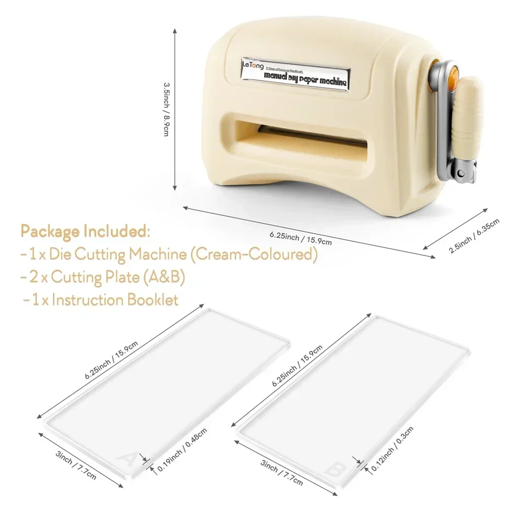 Die Cutting Machine Mini Manual Hand Crank Craft Tool - Image 19