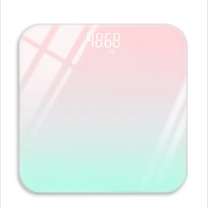 Digital Body Scale Gradient Glass 26 x 26 cm Bathroom Weight Scale Fall 2025 Accurate LED Display - Image 6